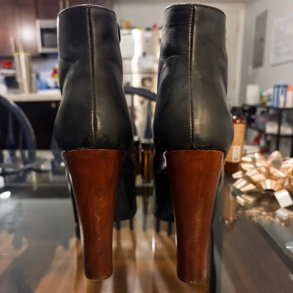 Jeffrey Campbell Lita booties size 9.5 US Black (gently used) - Picture 3 of 5